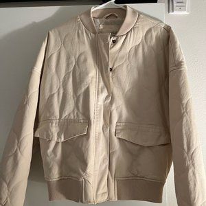 Universal Thread Quilted Bomber Jacket - Cream